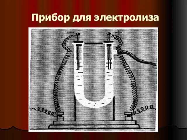 Прибор для электролиза