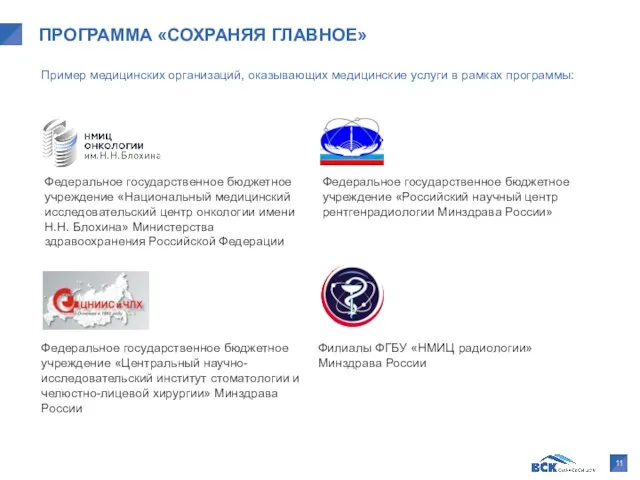 Федеральное государственное бюджетное учреждение «Национальный медицинский исследовательский центр онкологии имени