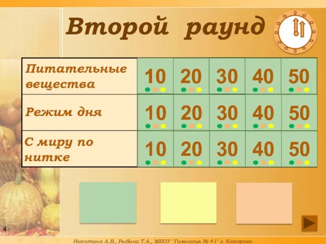 Второй раунд 10 10 10 10 10 10 10 10