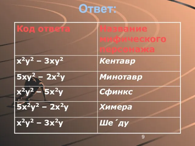 Ответ: