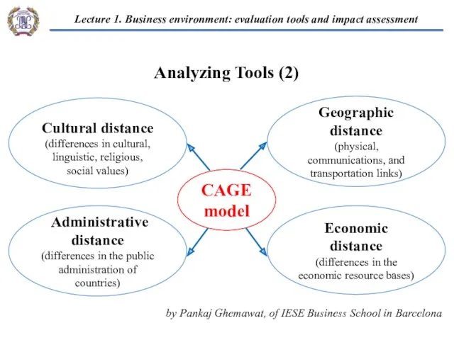 by Pankaj Ghemawat, of IESE Business School in Barcelona Cultural