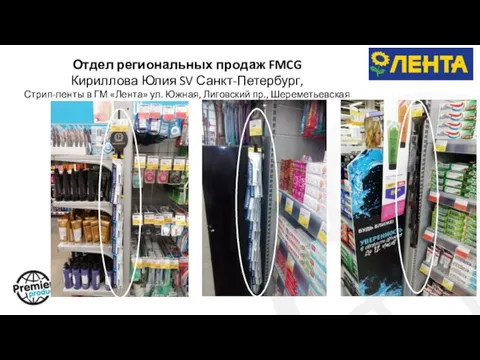 Отдел региональных продаж FMCG Кириллова Юлия SV Санкт-Петербург, Стрип-ленты в