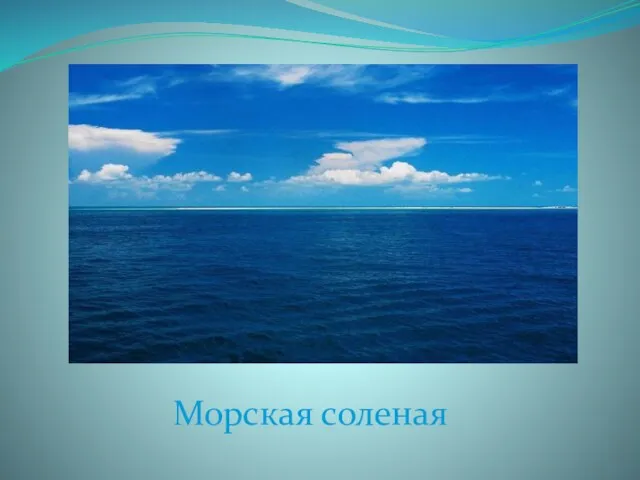 Морская соленая