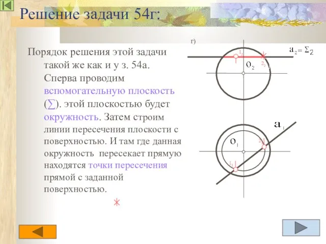 Решение задачи 54г: Порядок решения этой задачи такой же как