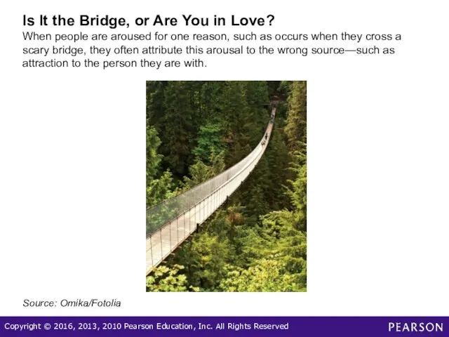 Is It the Bridge, or Are You in Love? When people are aroused