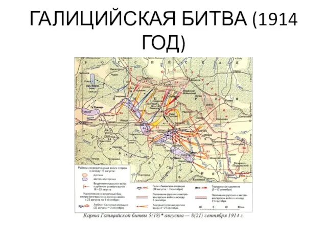 ГАЛИЦИЙСКАЯ БИТВА (1914 ГОД)