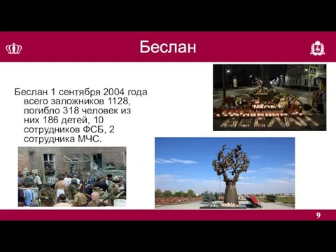 Беслан Беслан 1 сентября 2004 года всего заложников 1128, погибло