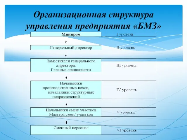 Организационная структура управления предприятия «БМЗ»