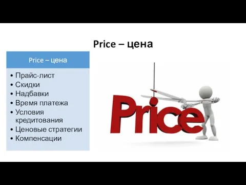 Price – цена