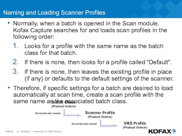Slide ● Module 6 -- Introduction to Data Capture Naming