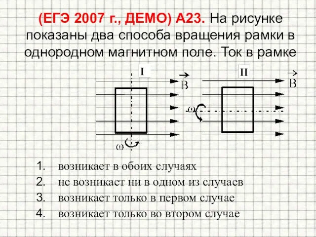 (ЕГЭ 2007 г., ДЕМО) А23. На рисунке показаны два способа