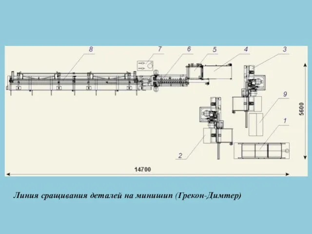 Линия сращивания деталей на минишип (Грекон-Димтер)