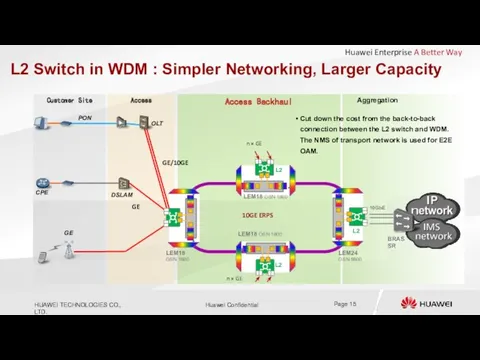 L2 Switch in WDM : Simpler Networking, Larger Capacity