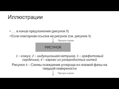 Иллюстрации …. в конце предложения (рисунок 9) Если повторная ссылка на рисунок (см.