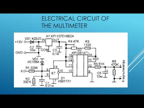 ELECTRICAL CIRCUIT OF THE MULTIMETER