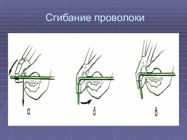 Сгибание проволоки