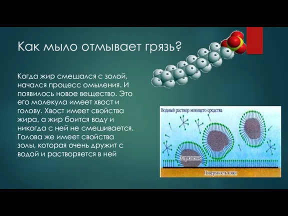 Как мыло отмывает грязь? Когда жир смешался с золой, начался