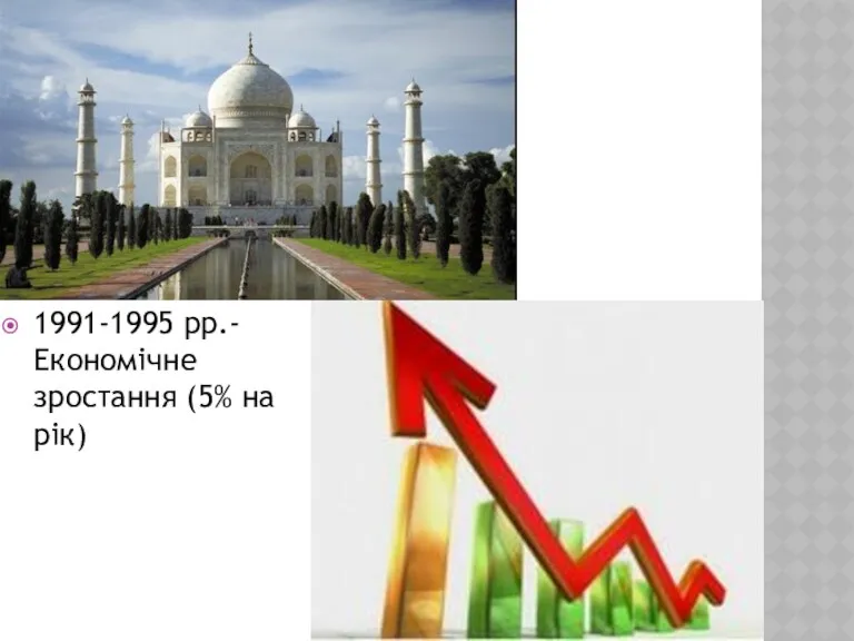 1991-1995 рр.- Економічне зростання (5% на рік)