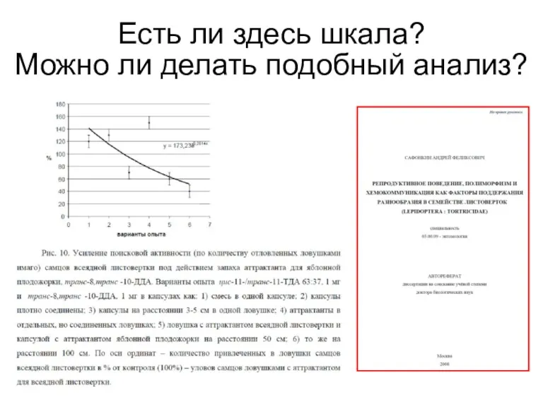 Есть ли здесь шкала? Можно ли делать подобный анализ?