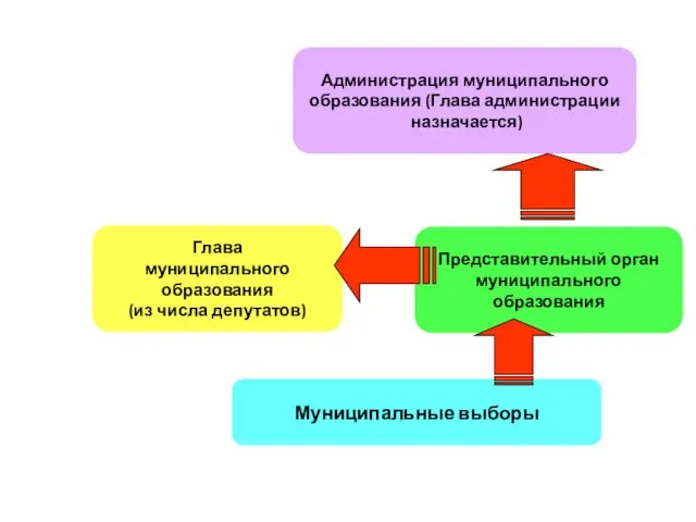 Глава муниципального образования (из числа депутатов) Муниципальные выборы Представительный орган