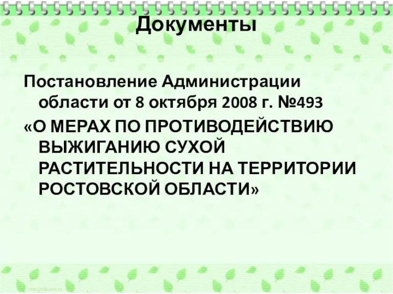 Документы Постановление Администрации области от 8 октября 2008 г. №493