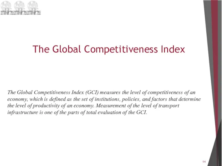 The Global Competitiveness Index The Global Competitiveness Index (GCI) measures