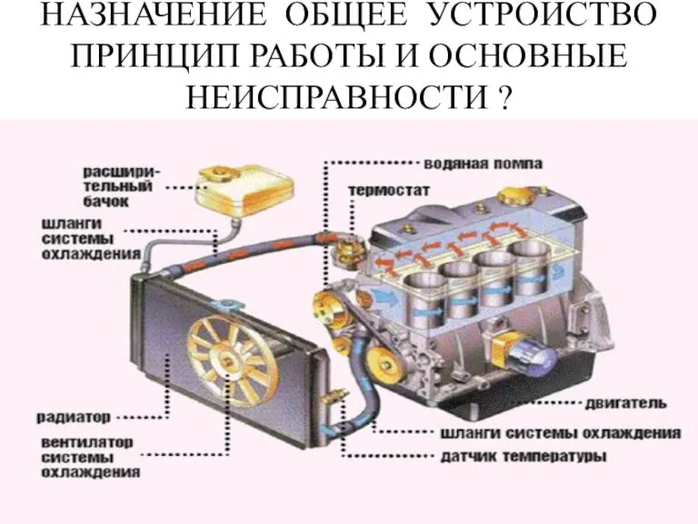 НАЗНАЧЕНИЕ ОБЩЕЕ УСТРОЙСТВО ПРИНЦИП РАБОТЫ И ОСНОВНЫЕ НЕИСПРАВНОСТИ ?