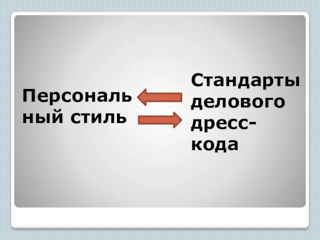 Стандарты делового дресс-кода Персональный стиль