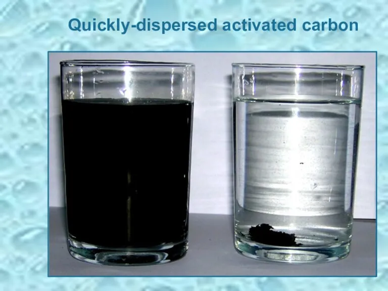 Quickly-dispersed activated carbon