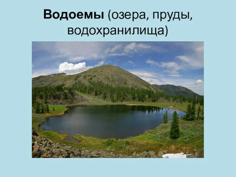 Водоемы (озера, пруды, водохранилища)