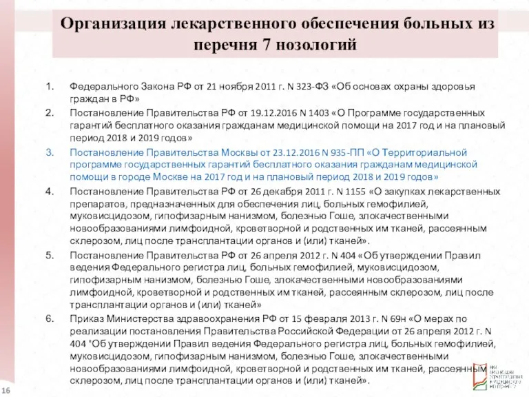 Федерального Закона РФ от 21 ноября 2011 г. N 323-ФЗ