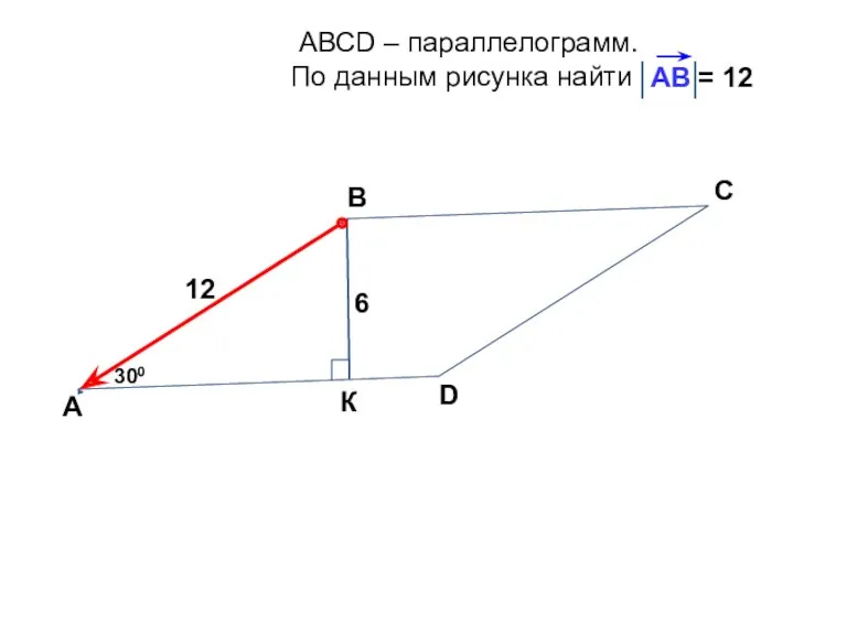 АВСD – параллелограмм. По данным рисунка найти А В С