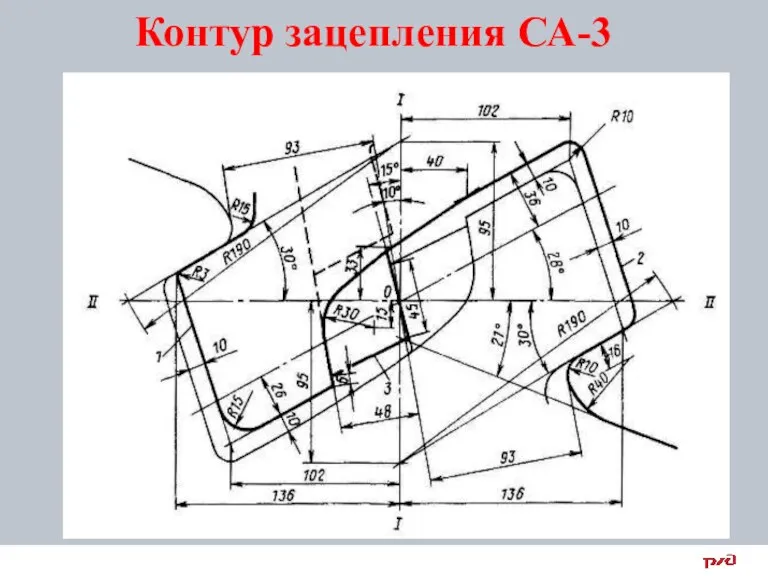 Контур зацепления СА-3