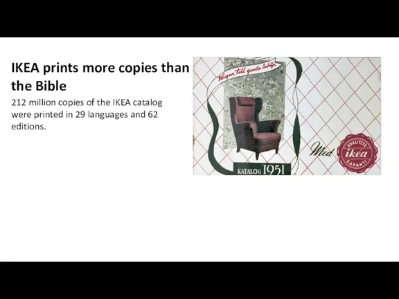 IKEA prints more copies than the Bible 212 million copies