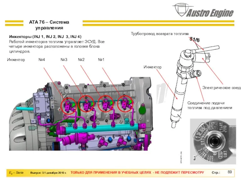 Инжектор №4 №3 №2 №1 Инжекторы (INJ 1, INJ 2,