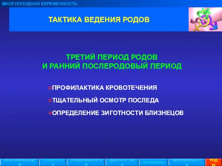 ТАКТИКА ВЕДЕНИЯ РОДОВ МНОГОПЛОДНАЯ БЕРЕМЕННОСТЬ ЭТИОЛОГИЯ ЭПИДЕМИОЛОГИЯ ПРОБЛЕМЫ БЕРЕМЕННОСТЬ РОДЫ