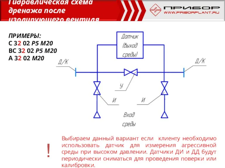 Выбираем данный вариант если клиенту необходимо использовать датчик для измерения