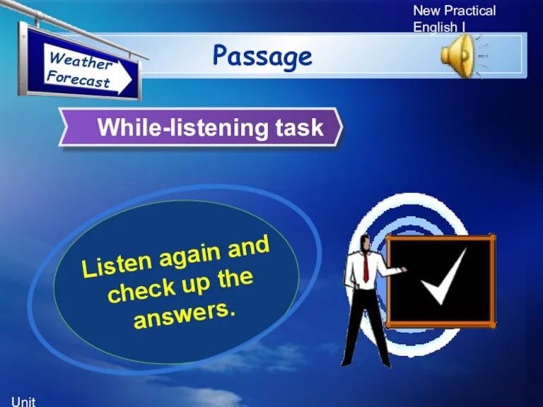 Unit 5 New Practical English I While-listening task Passage