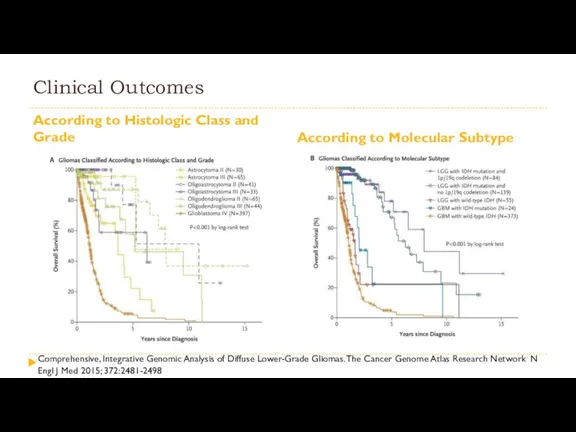Clinical Outcomes According to Histologic Class and Grade According to