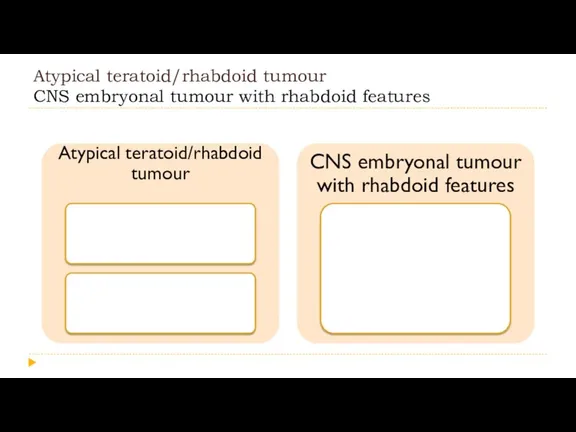 Atypical teratoid/rhabdoid tumour CNS embryonal tumour with rhabdoid features