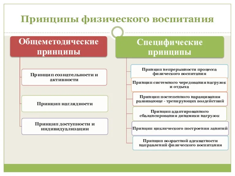 Принципы физического воспитания