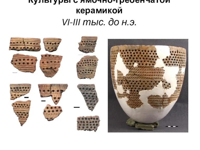 Культуры с ямочно-гребенчатой керамикой VI-III тыс. до н.э.