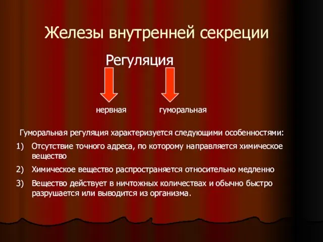 Железы внутренней секреции