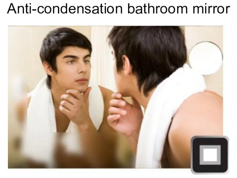 Anti-condensation bathroom mirror