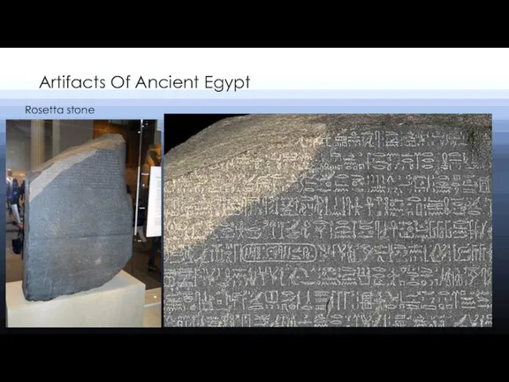 Artifacts Of Ancient Egypt Rosetta stone