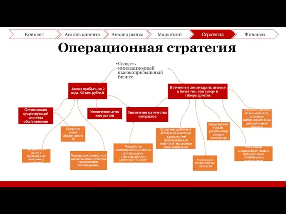 Операционная стратегия Создать инновационный высокоприбыльный бизнес