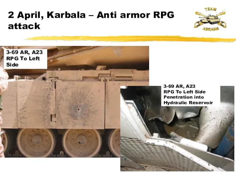 3-69 AR, A23 RPG To Left Side 2 April, Karbala