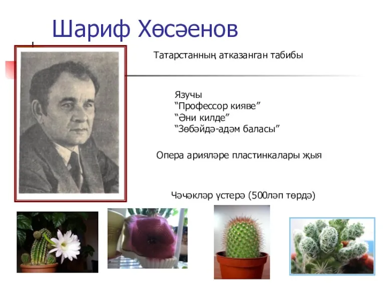 Шариф Хөсәенов Татарстанның атказанган табибы Язучы “Профессор кияве” “Әни килде”