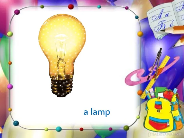 a lamp