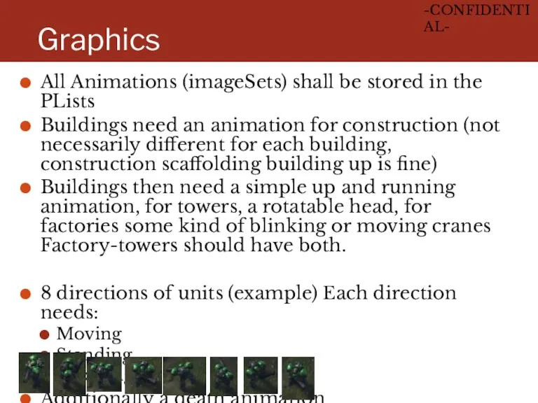 Graphics All Animations (imageSets) shall be stored in the PLists